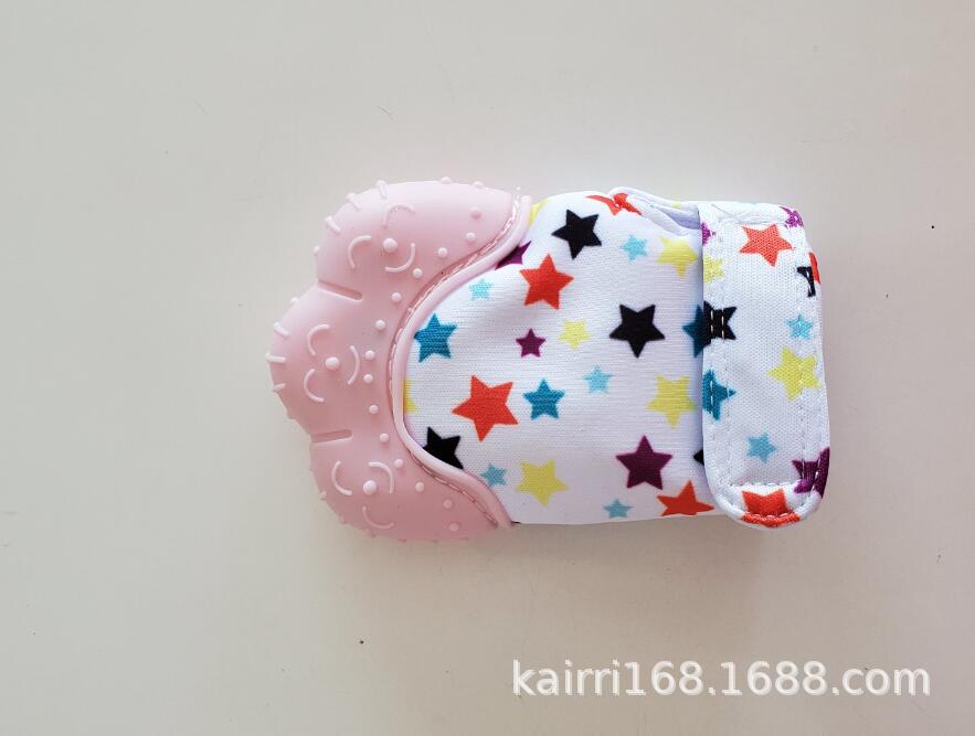 Amazon Hot Products Baby Silicone Teether Gloves Baby Cartoon Molar Children Silicone Toys Baby Products