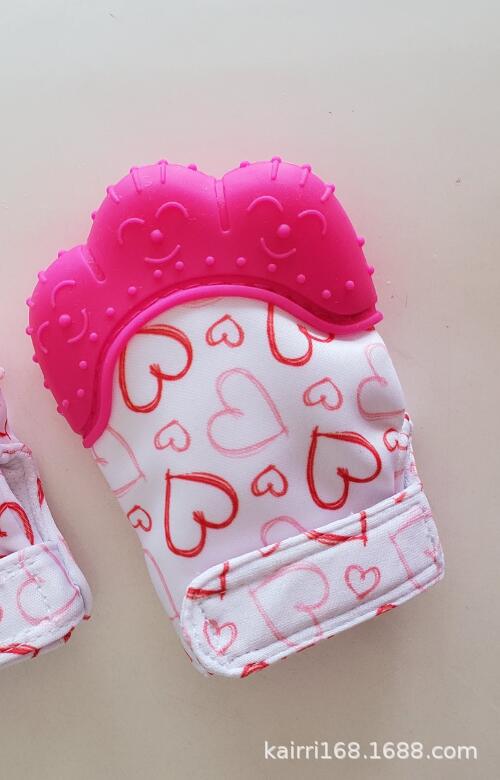 Amazon Hot Products Baby Silicone Teether Gloves Baby Cartoon Molar Children Silicone Toys Baby Products