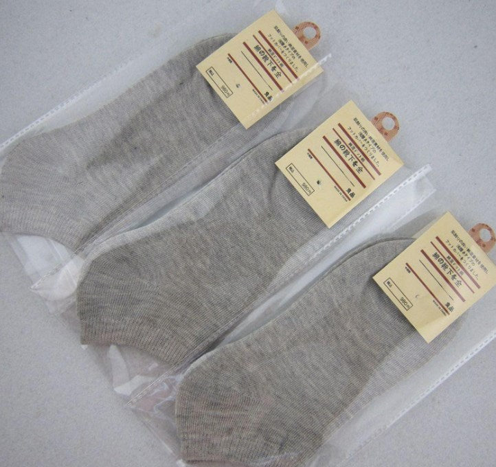 Individually packed socks men autumn and winter solid color men's cotton socks men's socks wholesale sports long tube socks men