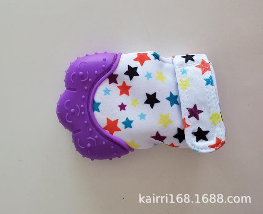 Amazon Hot Products Baby Silicone Teether Gloves Baby Cartoon Molar Children Silicone Toys Baby Products