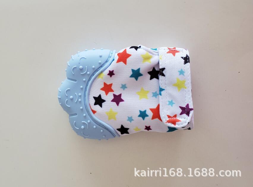 Amazon Hot Products Baby Silicone Teether Gloves Baby Cartoon Molar Children Silicone Toys Baby Products
