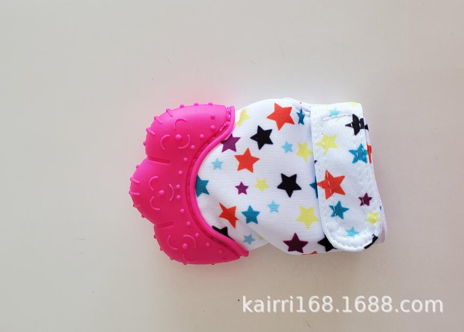 Amazon Hot Products Baby Silicone Teether Gloves Baby Cartoon Molar Children Silicone Toys Baby Products