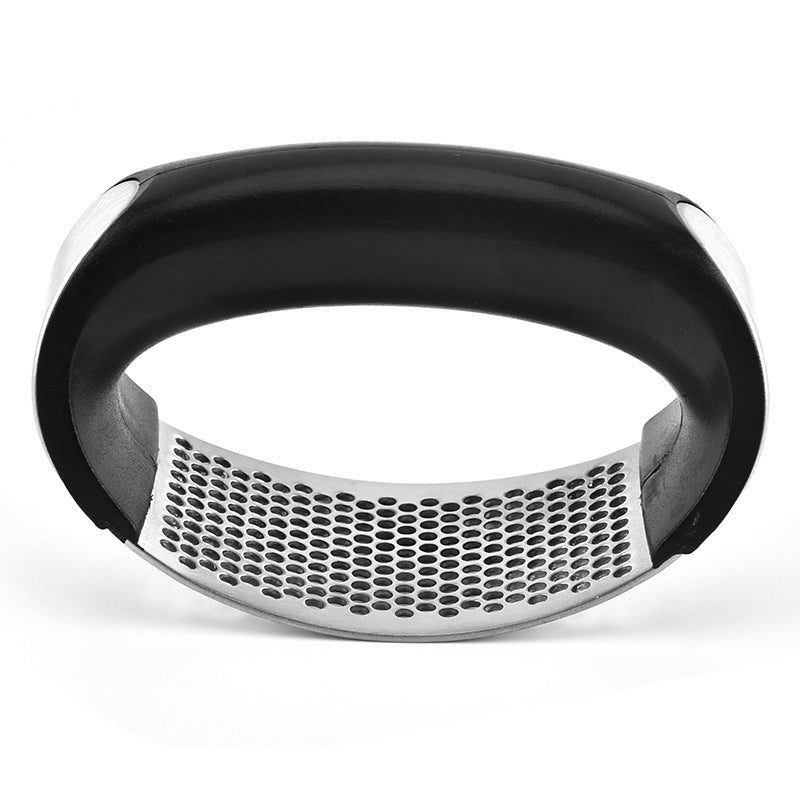 The new circular garlic press manual garlic masher garlic masher multi-purpose arc kitchen garlic grinder kitchen Amazon