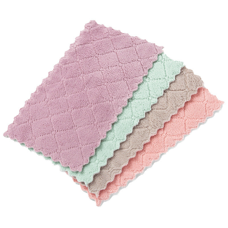 Coral fleece rag cleaning kitchen towel