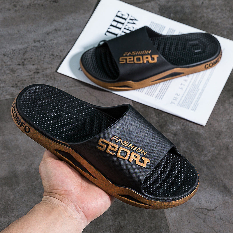 Men's sandals and slippers for men in summer, wear-resistant, soft-soled, non-slip and deodorizing, large-size slippers for men in summer and home use