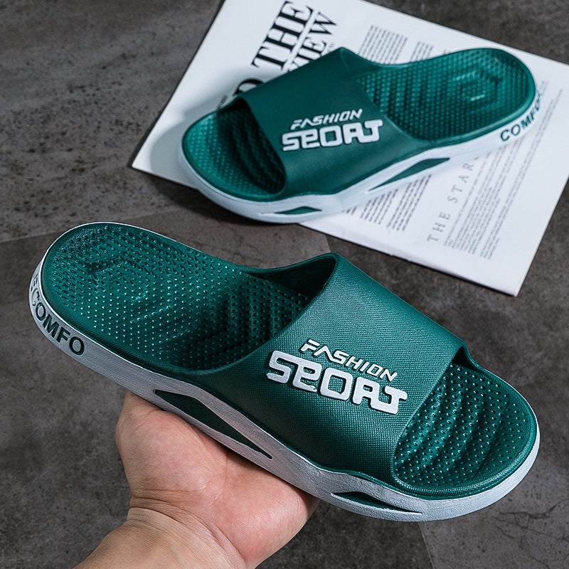 Men's sandals and slippers for men in summer, wear-resistant, soft-soled, non-slip and deodorizing, large-size slippers for men in summer and home use