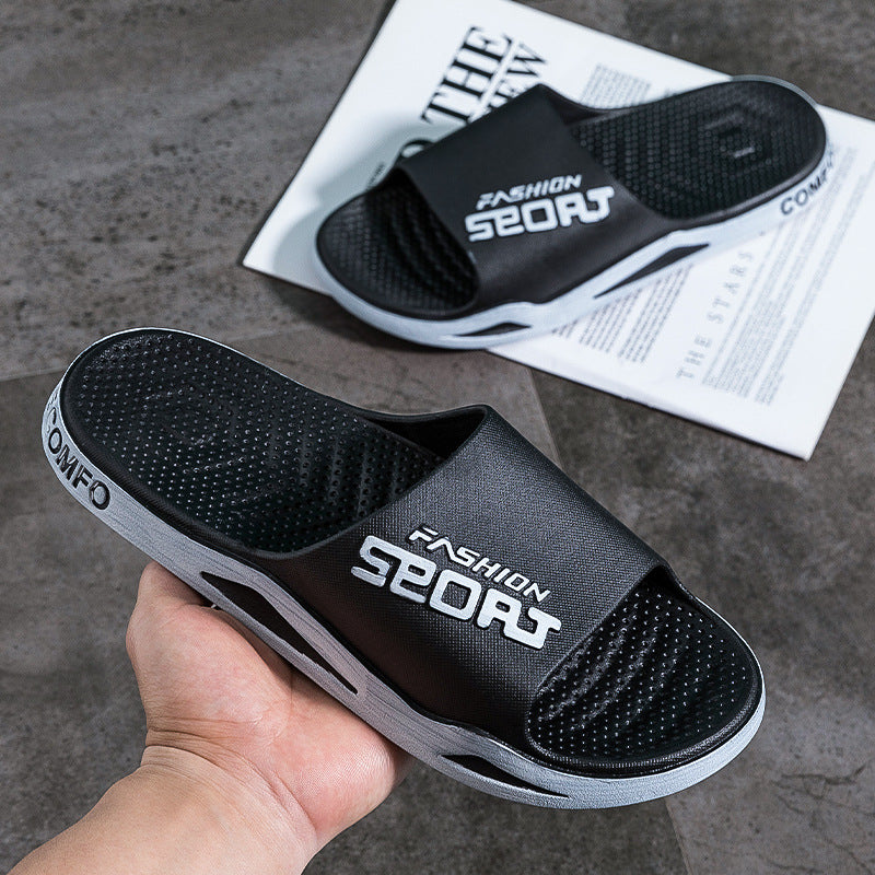 Men's sandals and slippers for men in summer, wear-resistant, soft-soled, non-slip and deodorizing, large-size slippers for men in summer and home use