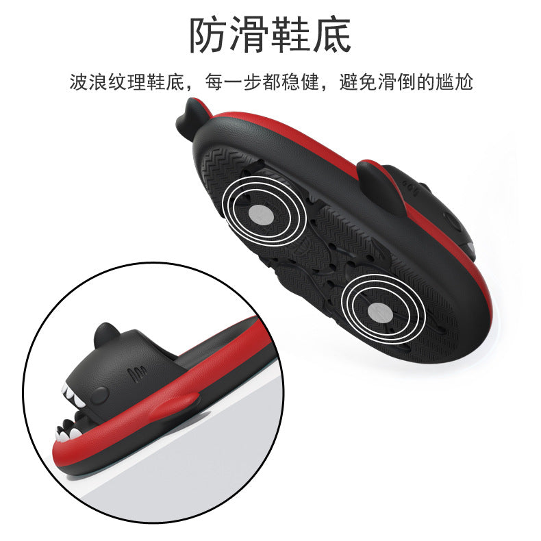 Cross-border cow shark sandals and slippers for men at home