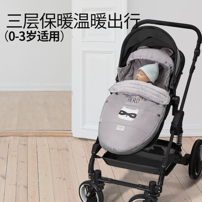 Baby stroller sleeping bag winter outdoor windproof newborn blanket baby anti-kicking blanket baby stroller sleeping bag