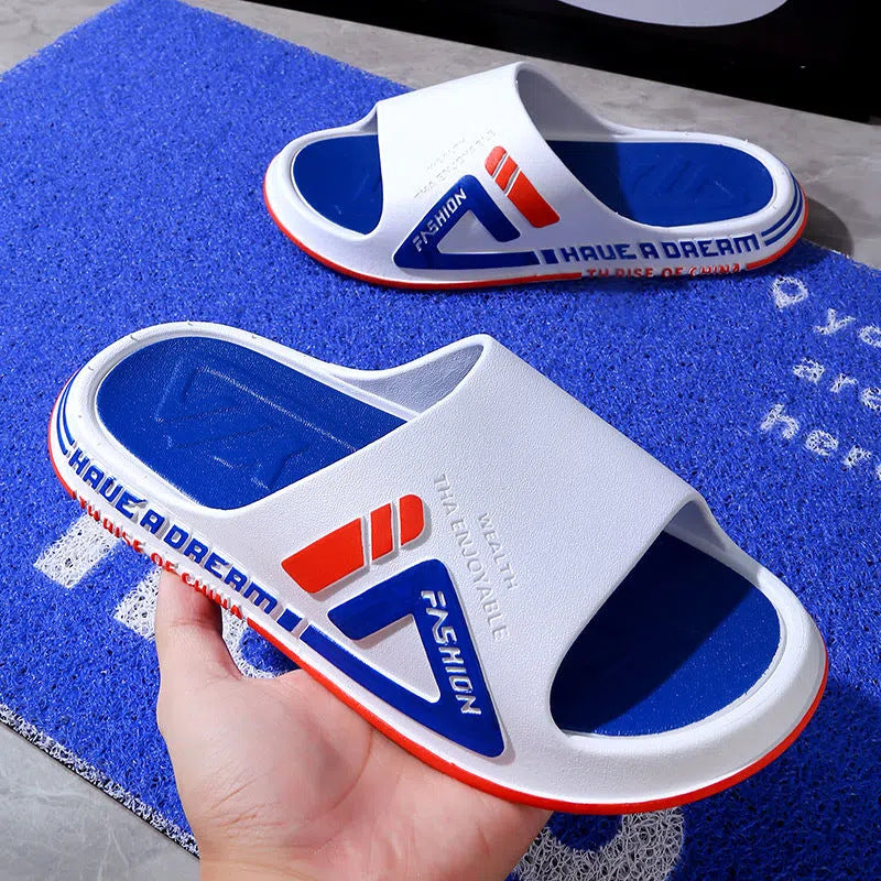 Men's sandals and slippers for men in summer, wear-resistant, soft-soled, non-slip and deodorizing, large-size slippers for men in summer and home use