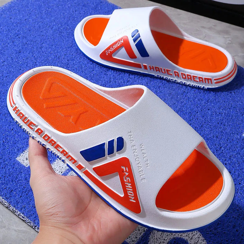 Men's sandals and slippers for men in summer, wear-resistant, soft-soled, non-slip and deodorizing, large-size slippers for men in summer and home use