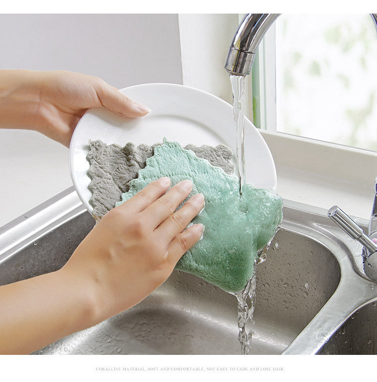Coral fleece rag cleaning kitchen towel