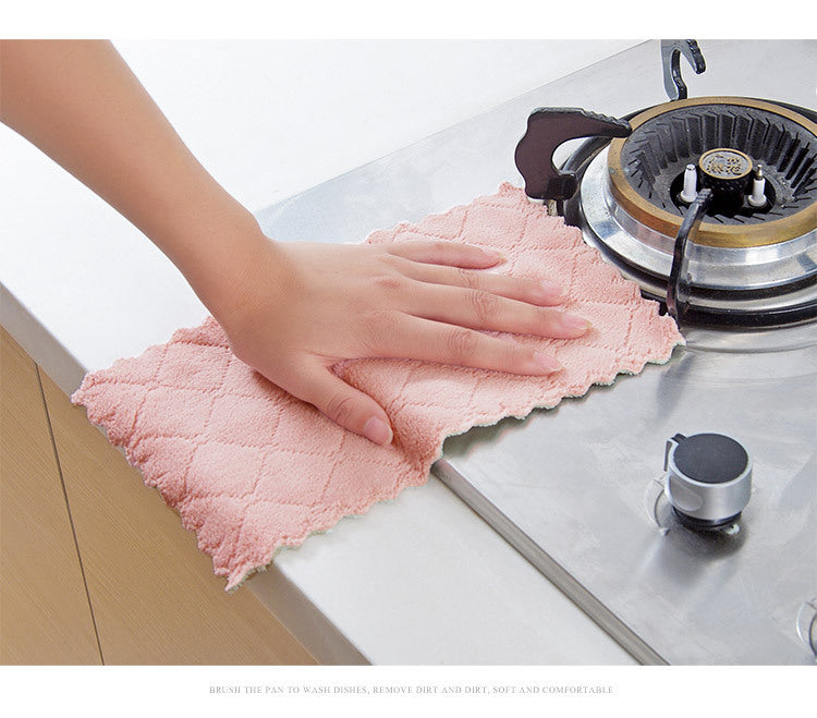 Coral fleece rag cleaning kitchen towel