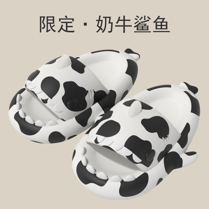 Cross-border cow shark sandals and slippers for men at home